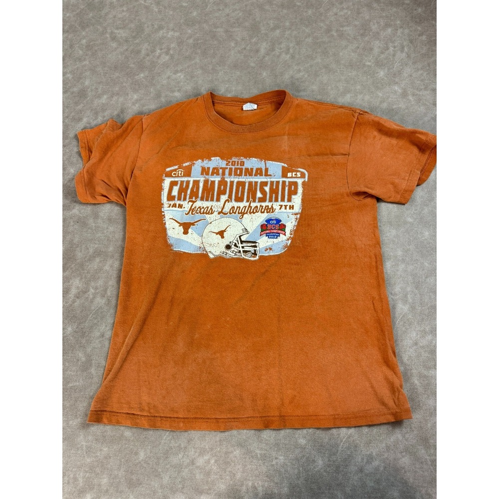 Delta Texas Longhorns 2010 National Championship Rose Bowl T-shirt Orange M